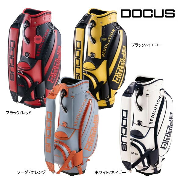 ドゥーカス ゴルフ 新作 TOUR NINE.FIVE 9.5 DCC770 キャディバック DOCUS Haraken CB カート 9.5インチ かっこいい カラフル 目立つ 26ET 10PT