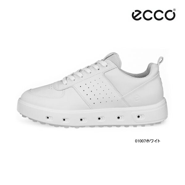 エコー ゴルフ レディース シューズ ストリート 720 ハイブリッド ホワイト 110703-01007 レディス Street Hybrid ECCO GOLF SHOES WHITE 靴 レザー 25ET 10PT