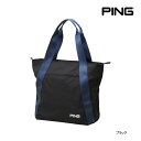 ピンゴルフ トート バッグ GB-P2408 ブラックライン 37474-01 PING GOLF ブラック 黒 肩掛け ファスナー ポケット ポリエステル 2...