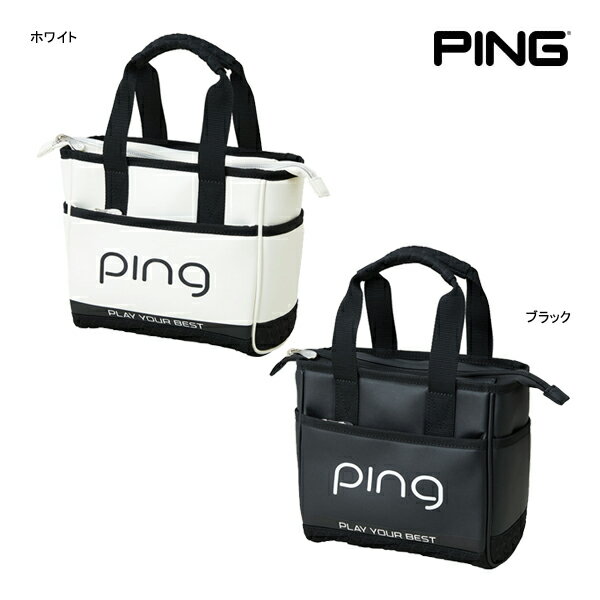 ピン ゴルフ クール ラウンドトート バッグ GB-L2502 38260 PING GOLF ROUND TOTE BAG トート レディース ラウンド 鞄 コンパクト ブラック ホワイト 25ET