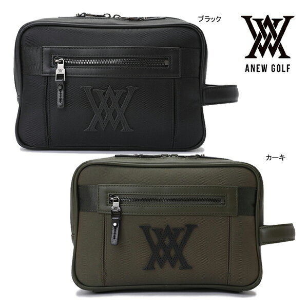 ♪【23年モデル】アニューゴルフ AGDFUPU02 アドゥベンポーチ ANEW GOLF ADVEN POUCH KHAKI BLACK