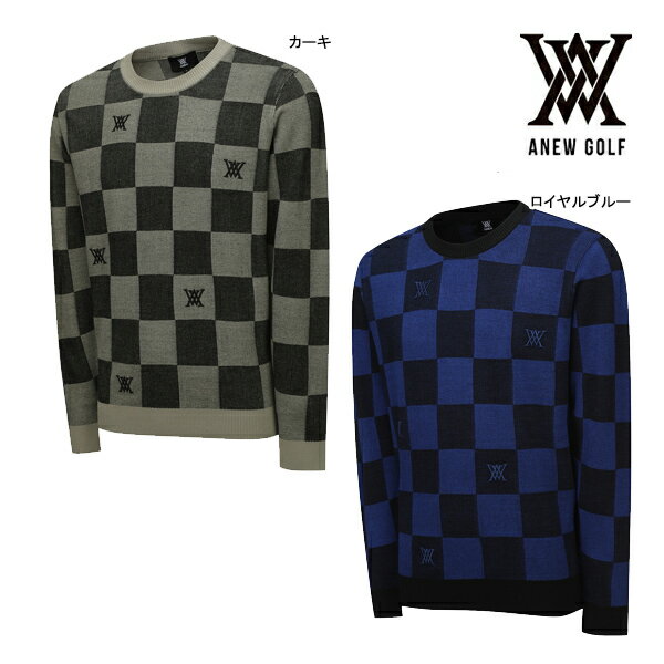 アニューゴルフ AGESMKN01 メンズチェックボードプルオーバー ANEW GOLF MEN CHECK BOARD PULLOVER ■サイズ 【M】着丈66cm　肩幅41cm　身幅97cm　裾幅79cm　袖丈61.5cm 【L】着丈68cm　肩幅43cm　身幅102cm　裾幅84cm　袖丈62.5cm 【XL】着丈70cm　肩幅45cm　身幅107cm　裾幅89cm　袖丈63.5cm 【XXL】着丈72cm　肩幅47cm　身幅112cm　裾幅94cm　袖丈64.5cm 【3XL】着丈74cm　肩幅49cm　身幅117cm　裾幅99cm　袖丈64.5cm ■素材 【表地】レーヨン78％　ポリエステル22% メーカー希望小売価格はメーカーサイトに基づいて掲載しています 在庫表記・発送についてアニューゴルフ AGESMKN01 メンズチェックボードプルオーバー ANEW GOLF MEN CHECK BOARD PULLOVER ■サイズ 【M】着丈66cm　肩幅41cm　身幅97cm　裾幅79cm　袖丈61.5cm 【L】着丈68cm　肩幅43cm　身幅102cm　裾幅84cm　袖丈62.5cm 【XL】着丈70cm　肩幅45cm　身幅107cm　裾幅89cm　袖丈63.5cm 【XXL】着丈72cm　肩幅47cm　身幅112cm　裾幅94cm　袖丈64.5cm 【3XL】着丈74cm　肩幅49cm　身幅117cm　裾幅99cm　袖丈64.5cm ■素材 【表地】レーヨン78％　ポリエステル22% 2024 新作 メンズ 男性用 Men's スポーツ モデル ゴルフ アイテム アパレル ウェア ウエア トップス 長袖 セーター ゴルフウェア クーラー 暑さ対策　スポーティ