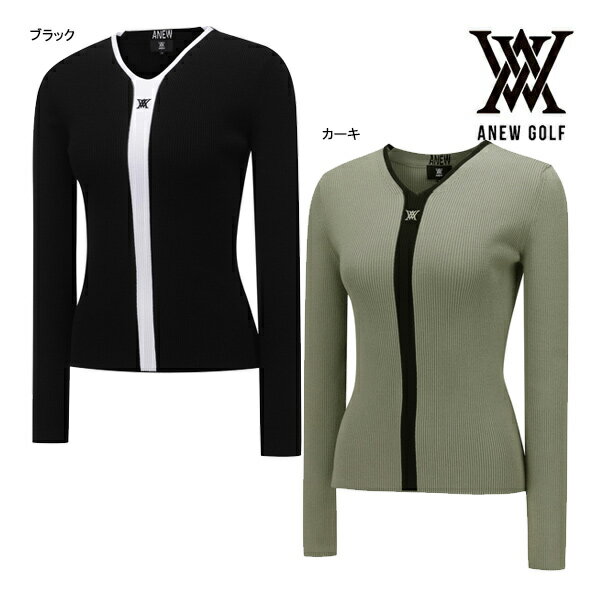 ˥塼  ǥ ץ륪С AGESWKN03  Vͥå ANEW GOLF WOMEN V NECK PULL...