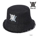 アニュー ゴルフ レディース ハット AGEUWCP42 ウィメンズデニム ANEW GOLF (W) DENIM HAT 帽子 綿 ネイビー フリー 25ET...