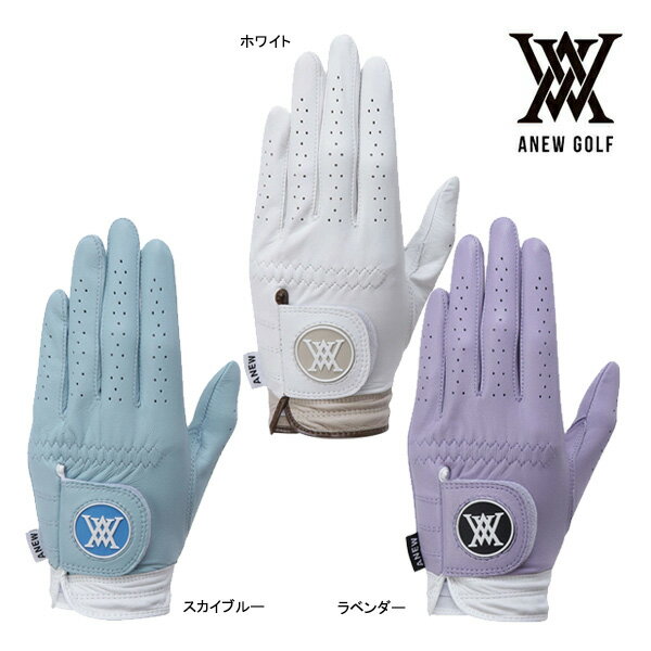 ♪□【24年モデル】アニューゴルフ AGEUWGV01 ウィメンズツートングローブ ANEW GOLF (W) TWO TONE GLOVE