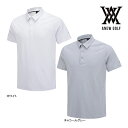 アニュー ゴルフ メンズ Tシャツ AGFMMTS21 ブラックフィニッシュジャガードショートスリーブ ANEW GOLF BLACK FINISH JACQU...
