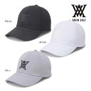 アニュー ゴルフ キャップ AGFUUCP07 ブラックフィニッシュ パンチング ユニセックス ANEW GOLFUNI BLACK FINISH PUNCHING CAP 帽子 S M 25ET 10PT