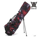 アニュー ゴルフ スタンドバッグ AGFUUSB03 ギャラクシーパターン キャディ ANEW GOLF CB SB ロゴ 宇宙 スペース レッド ブラック スタッズ 25ET 10PT