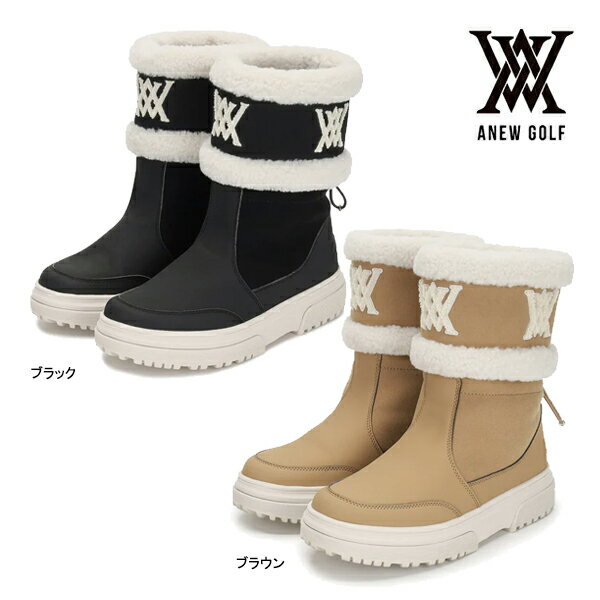 アニュー ゴルフ レディース ブーツ AGEWWSH01 ウィメンズ クラウド シューズ 靴 ANEW GOLF ラウンド 撥水 ブラック ブラウン ミドル ス...