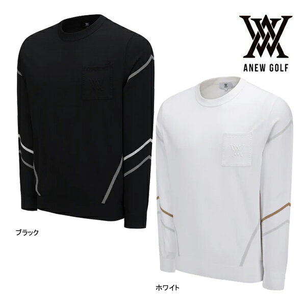 アニュー ゴルフ メンズウェア セーター AGFFMKN01 FA エッセンシャル ANEW GOLF 長袖 ウエア 秋 AW デ..