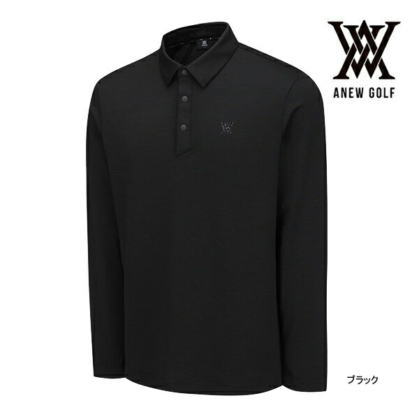 アニュー ゴルフ メンズ Tシャツ AGFFMTS01 エッセンシャル ロング ANEW GOLF ラウンド 長袖 ポロシャツ イタリア 韓國 ストレッチ タウンユース 快適 25WT 10PT