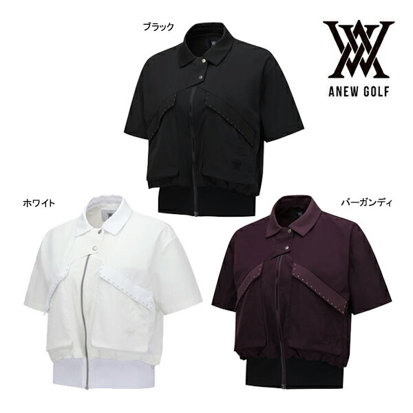 アニュー ゴルフ レディースウェア ジャケット AGFFWJK02 ウィメンズ FA エッセンシャル ショートスリーブ ANEW GOLF 半袖 ウエア 季節の変わり目 韓国 25WT