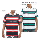 ★【2023 S/S】トミーヒルフィガー ゴルフ メンズ ストライプ ラガー シャツ THMA302 (Men's) TOMMY HILFIGER GOLF