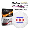 【ソッコーライン対応可】【23年モデル】タイトリスト プロV1 / プロV1X ボール 1ダース(12球) titleist PRO V1/ V1X ラインボール