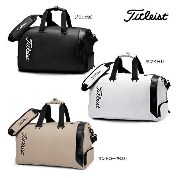 Rakuten - タイトリスト ゴルフ ボストンバッグ TA22CEBBK コアエッセンシャル ボストンバッグ Titleist GOLF Boston Bag ブラック ホワイト サンドカーキ 26ET