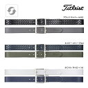 タイトリスト ゴルフ メンズ ベルト TAABT241 リバーシブル Titleist GOLF Reversible Belt ブラック チャコール ネイビー...