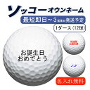 名入れ ゴルフボール 【ソッコーオウンネーム】選べるボール ホワイト 2023/24年モデル 1ダース(12球) 1〜3営業日発送 ギフト対応 父の日 誕生日 ...