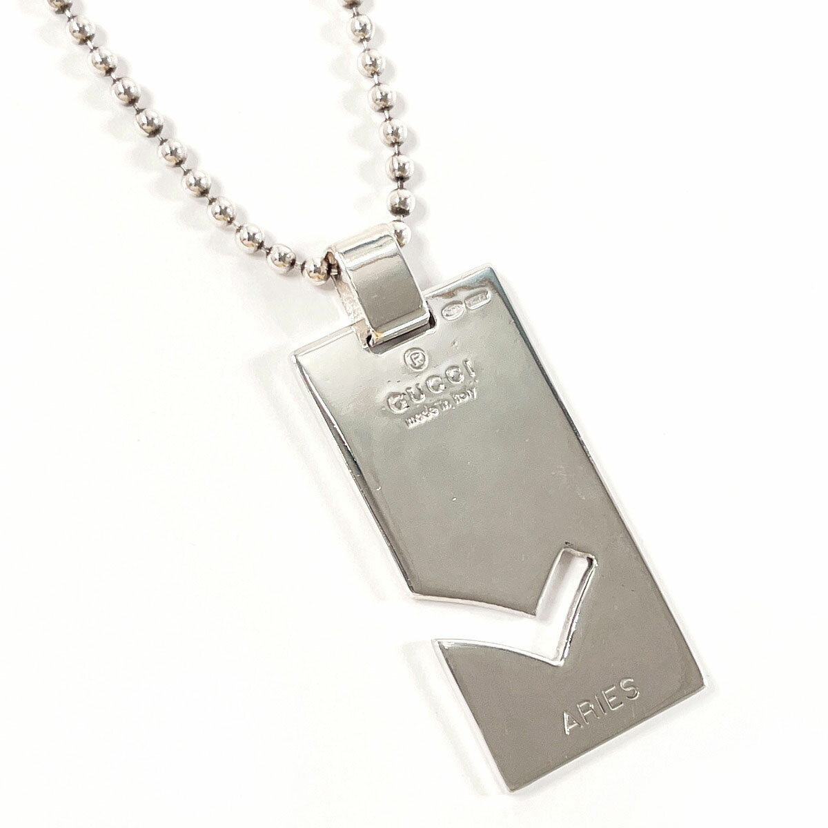 GUCCI グッチ 星座 ARIES おひつじ座 ネックレス シルバー925 シルバー【中古】 ユニセックス
