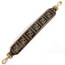 FENDI フェンディ ミニ ストラップユー ズッカ 8AV105A5PJF13VK ショルダーストラップ レザー ブラウン【中古】 レディース