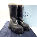 PRADA プラダ モノリス シアリングブーツ 1W380M ブーツ レザー/ムートン ブラック【中古】 レディース(4)