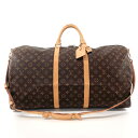LOUIS VUITTON ルイヴィトン キーポル バンドリエール 60 M41412 ボストンバッグ モノグラムキャンバス/ヌメ革 ブラウン【中古】 ユニセッ...