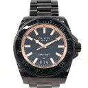 GUCCI グッチ ダイブ YA136213 腕時計 ステンレススチール/ステンレススチール ブラック クオーツ ブラック文字盤【中古】 メンズ