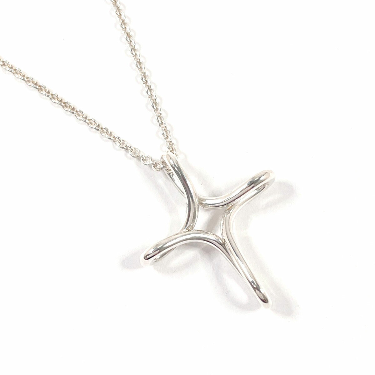 TIFFANY&Co. ティファニー インフィニティ クロス エルサペレッティ ネックレス シルバー925 シルバー【中古】 レディース(4)