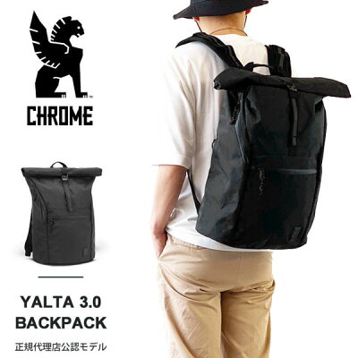 クローム バッグ リュック CHROME YALTA 3.0 BACKPACK ヤルタ バックパック 33-35L BG-295 BKLB-NA-NA ロールトップ リュックサック ビジネスバッグ ノートPC収納 【2023AW 新作】
