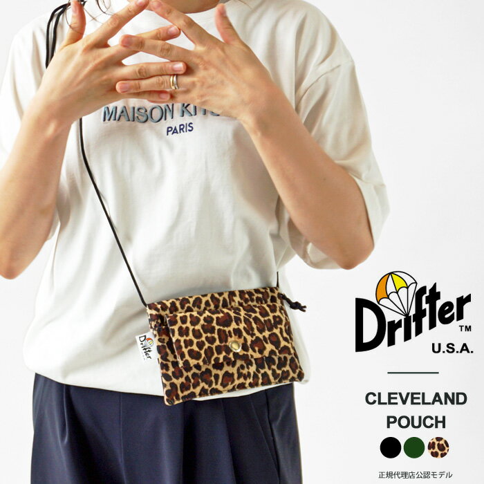 ドリフター ショルダーバッグ メンズ ドリフター サコッシュ ショルダーバッグ メンズ レディース Drifter CLEVELAND POUCH DFV1150 ミニショルダー サコッシュバッグ 薄マチ 斜め掛け【ゆうパケット対象】