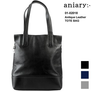 aniary アニアリ バッグ トート バッグ アンティークレザー 本革 ビジネスバッグ 縦長 A4 メンズ レディース 01-02018 Tote 【国内 正規品】【3F6-3】