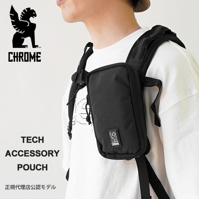 クローム アクセサリーポーチ CHROME TECH ACCESSORY POUCH マルチケース AC-202 BK-NA-NA 装着式 携帯ポーチ 小型ケース ベルトポーチ スマホポーチ 【2024SS 新作】