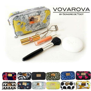 大人 かわいい コスメポーチ コスメ 化粧ポーチ VOVAROVA by Sonore de Toot ボバロバ ソノレデトート 小物入れ ブラシ入れ付き おしゃれ Blush Pouch (化粧品と化粧ブラシ用ポーチ) 【ネコポス