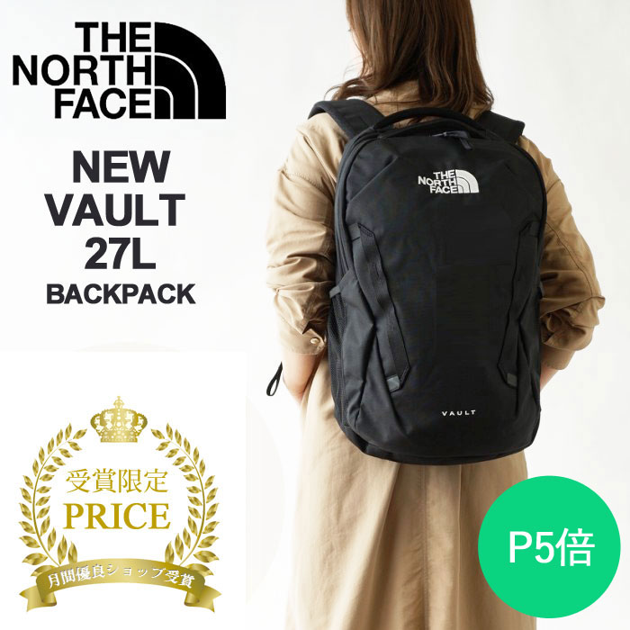 ノースフェイス リュック レディース メンズ THE NORTH FACE VAULT ヴォルト バックパック リュックサック デイバッグ 27L B4 ロゴ中央 デザイン 今季モデル (NF0A3VY2)