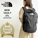 ノースフェイス リュック レディース THE NORTH FACE VAULT ヴォルト バックパック リュックサック デイバッグ 27L B4 ロゴ中央 デザイン (NF0A3VY2) ブラック/ネイビー 今季モデル 本国 正規品