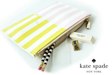 クーポンで4119円!kate spade ケイトスペード ペンシルポーチ 鉛筆 消しゴム 定規 鉛筆削り 5点セット ステーショナリー ペンケース A5サイズ 文房具 文具 筆記用具 PENCIL POUCH 【国内 正規品】【SALE】