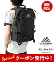 10%OFFクーポンプレゼント！ 【限定ノベルティ付】グレゴリー リュック メンズ レディース GREGORY ALL DAY V2.1 オールデイ 141018 バックパック デイパック リュックサック バッグ 24L 【2024SS 新作】