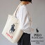 ラルフローレン トートバッグ レディース メンズ POLO RALPH LAUREN RLAN POLO PLAY TOTE 9AR018 W2U ビッグポニー プリント キャンバス トート バッグ ファスナー付き 【2024SS 新作】