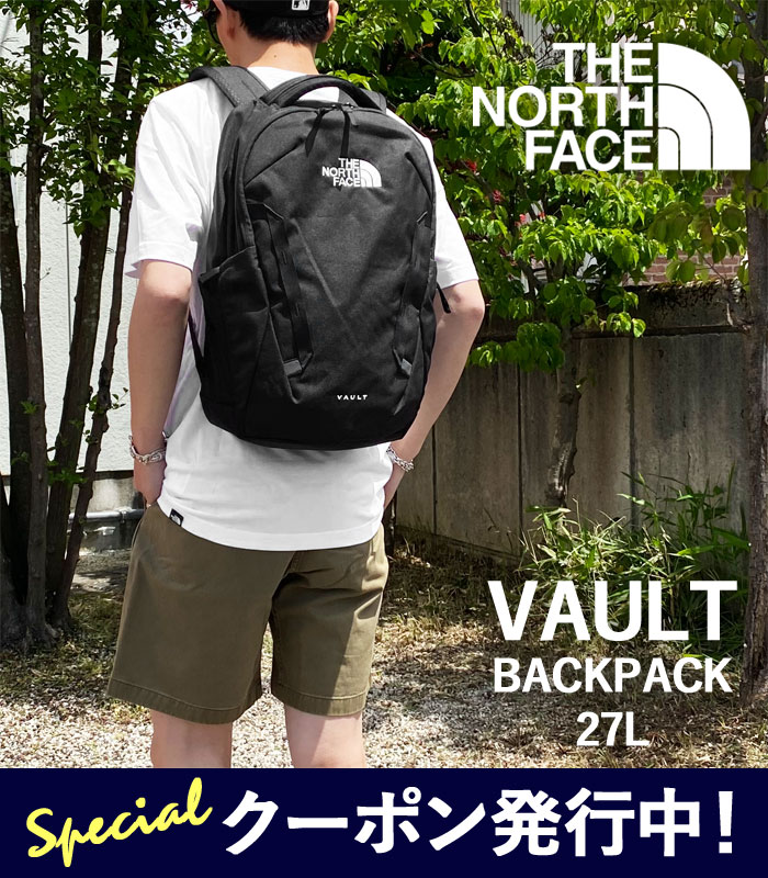 最大2000円クーポンプレゼント！ ノースフェイス リュック メンズ レディース THE NORTH FACE VAULT ヴォルト 27L バックパック デイパック バッグ ロゴ NF0A3VY2 今季モデル