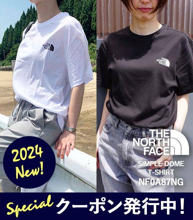 ザ・ノース・フェイス ペアTシャツ 10%OFFクーポンプレゼント！ ザ・ノースフェイス Tシャツ レディース メンズ THE NORTH FACE simple dome tee シンプルドーム TEE ワンポイント ロゴ NF0A2TX5/NF0A87NG 【2024SS 新作】【ゆうパケット対象】