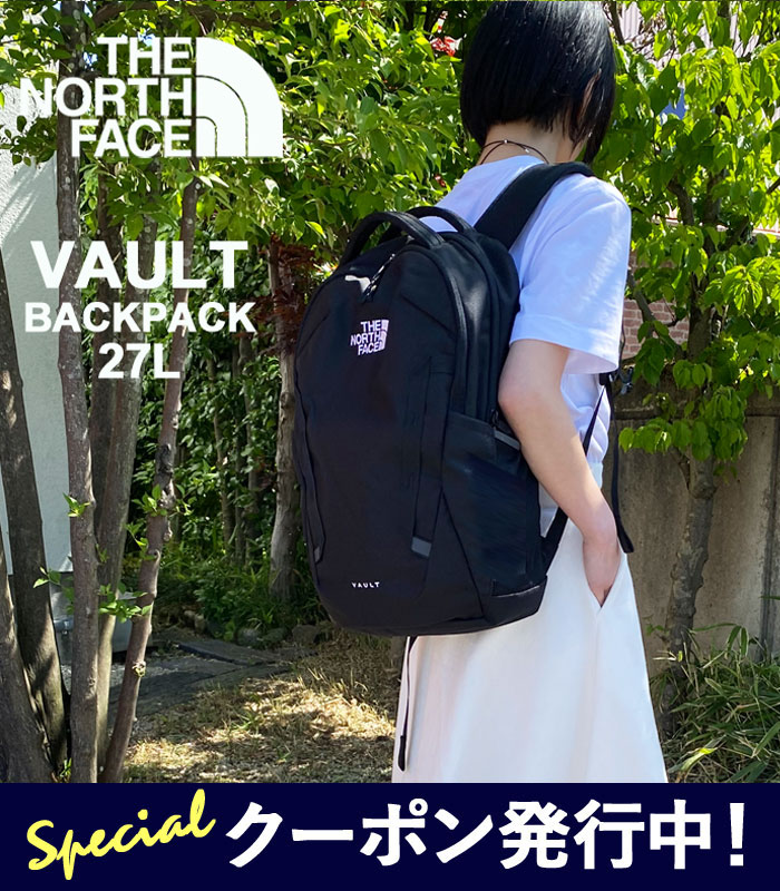 10%OFFクーポンプレゼント ノースフェイス リュック レディース メンズ THE NORTH FACE VAULT ヴォルト バックパック リュックサック デイバッグ バッグ 27L B4 NF0A3VY2