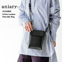 アニアリ 最大3000円クーポンプレゼント！ アニアリ ショルダー バッグ メンズ レディース aniary Shoulder S-FILM LEATHER 33-03000 エスフィルム レザー 本革 ミニ ショルダーバッグ マグネット留め ミニショルダー 耐水 【2024SS 新作】