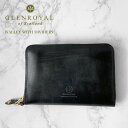 グレンロイヤル 財布（レディース） 最大3000円クーポンプレゼント！ グレンロイヤル 財布 メンズ レディース GLENROYAL WALLET WITH DIVIDERS ジャバラ式財布 5室タイプ 03-6025 ラウンドファスナー コンパクト 仕切り 本革 ブライドルレザー 【2024SS 新作】