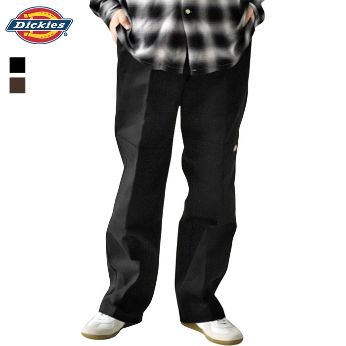 ディッキーズ Dickies ダブルニー ワークパンツ 85283 DOUBLE KNEE WORK PANT ルーズフィット メンズ 春 夏 秋 冬 チノパンツ 定番 アメカジ レングス32 ブラック ダークブラウン 30 32 34 DB0009 【2026SS-MEN】
