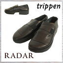 trippen トリッペン レザー シューズ スリッポン レディース 革靴 国内 【正規品】 RADAR WAW81 BLK-BK ブラック
