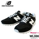 【2019 AW New】 new balance ニューバランス 996 スニーカー レディース WL996 シューズ 靴 ランニングシューズ メッシュ スウェード レザー 軽量 【国内 正規品】 WL996 CLB BLACK ブラック 黒