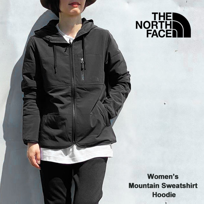 【ポイント10倍】ノースフェイス パーカー レディース THE NORTH FACE マウンテン スエットシャツ フーディ 中綿 ジャケット 長袖 ロゴプリント Women’s Mountain Sweatshirt Hoodie (NF05AA6)≪★返品交換対象外≫