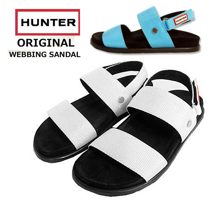 HUNTER ハンター サンダル レディース オリジナル ウェビング サンダル コンフォートサンダル ベルクロストラップ ORIGINAL WEBBING SANDAL (WFD4020WEB)≪★返品交換対象外≫