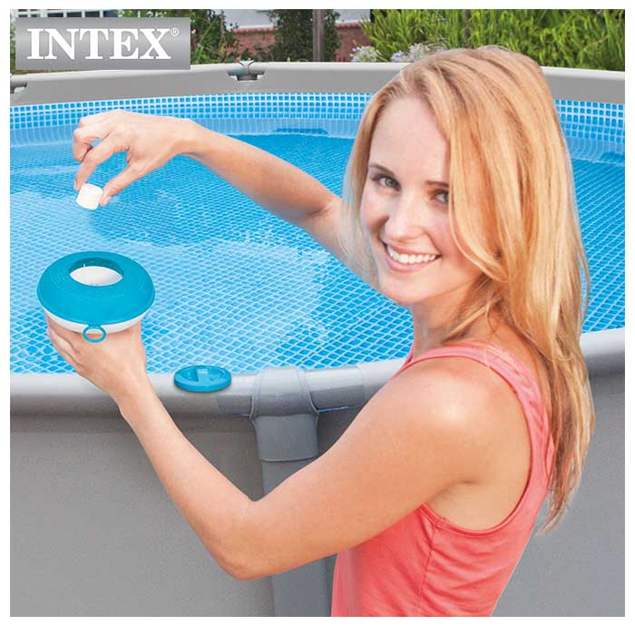 INTEX(インテックス)浮遊式塩素供給器ケミカルフローターCD5【 12.7 cm】Floating Chemical Dispenser 29040 正規品