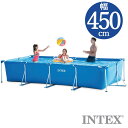 INTEX(インテックス)長方形フレームプールRF1590【 450 × 220 × 85 cm】Rectangular Frame Pool 28273 正規品