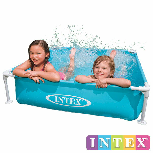 INTEX(インテックス)長方形ミニフレームプールKF122【 122 × 122 × 30 cm】Mini Frame Pool Blue 57173 正規品